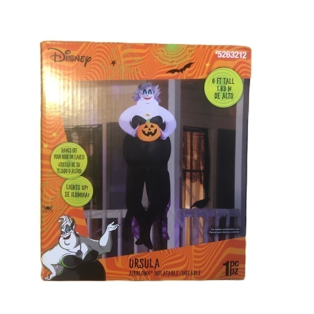 Ursula 6ft Inflatable Blow Up Decoration Little Mermaid Disney NEW